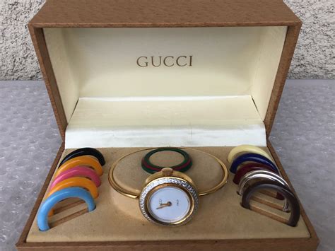 mens gucci style bangle|vintage gucci bangle bezel watch.